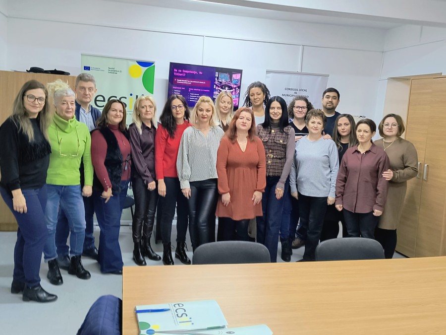 Training ECSILI finalizat cu succes: Profesioniștii din Arad, instruiți în utilizarea SkillLab pentru profilarea digitală a refugiaților